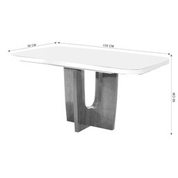 Sala de Jantar 130x90 4 Cadeiras Roma Bom Pastor - 2