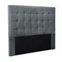Ver imagem 1 de Cabeceira Cama Box Solteiro 90 Cm Verona Veludo S04 Cor Cinza