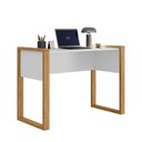 Ver imagem 3 de Mesa para Computador Noa Home Office para Estudo Branco MDF MDP 107,5cm Qmovi