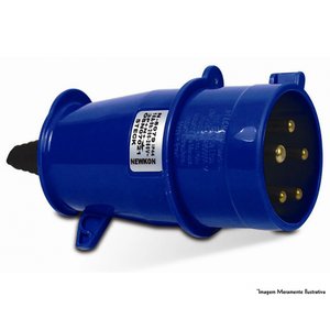 Plug Steck Industrial 2p+t 32a 220v Azul N-3276