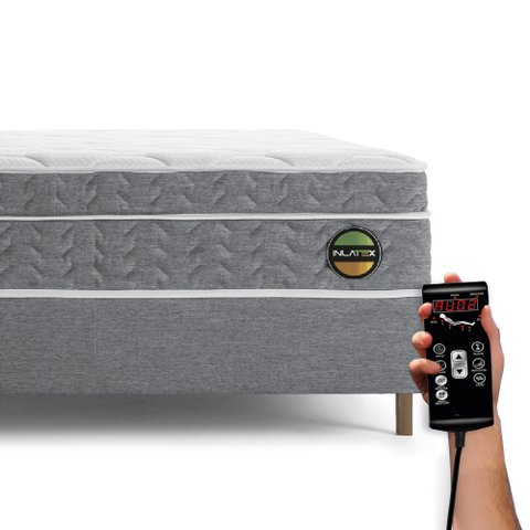 Cama Box Blend 32 Latex Firme - Queen 158x198cm - Box e Kit Spa
