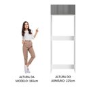 Ver imagem 7 de Porta Geladeira Madesa Lux 1 Porta Basculante Branco Cinza