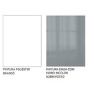 Ver imagem 6 de Porta Geladeira Madesa Lux 1 Porta Basculante Branco Cinza