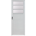 Ver imagem 1 de Porta de Giro Alumínio Branco 3V Fixo Maxx - 210x60 - Direita