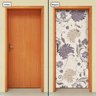 Adesivo Decorativo de Porta - Floral - 1393cnpt - 1