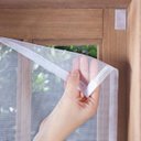 Ver imagem 3 de Tela Mosquiteira Janela Velcro Ajustável Anti Inseto 125x155