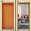 Ver imagem 1 de Adesivo Decorativo de Porta - Sala - 1270cnpt