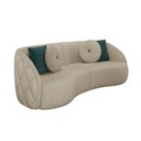 Ver imagem 1 de Sofá 3 Lugares para Sala Living Olimpo 288 Cm M03 Linho Bege - Lyam Decor