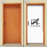Adesivo Decorativo de Porta - Yoga - 1396cnpt - 1