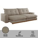 Ver imagem 4 de Sofá Argo Veludo 02 Módulos 80 Cm B25cm Meu Sofá Online B002 Veludo Capuccino