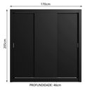 Ver imagem 4 de Guarda Roupa Casal Madesa Mônaco 3 Portas de Correr