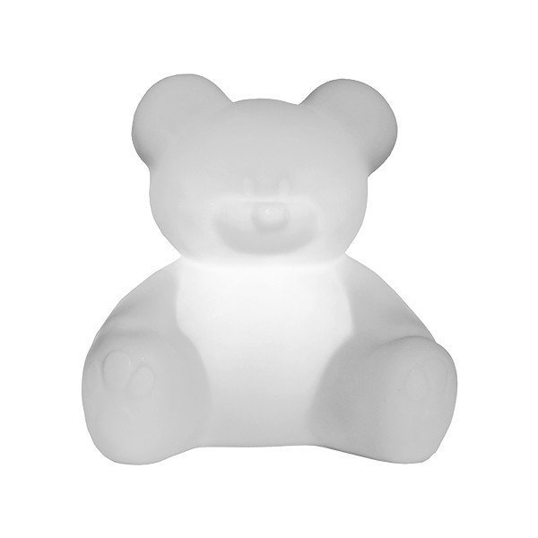 Luminária de Mesa Infantil Urso Ursinho Branco - 2