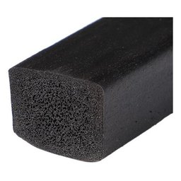 Perfil de Borracha Esponjoso Vedação Macio 15x25mm - 1m - 1