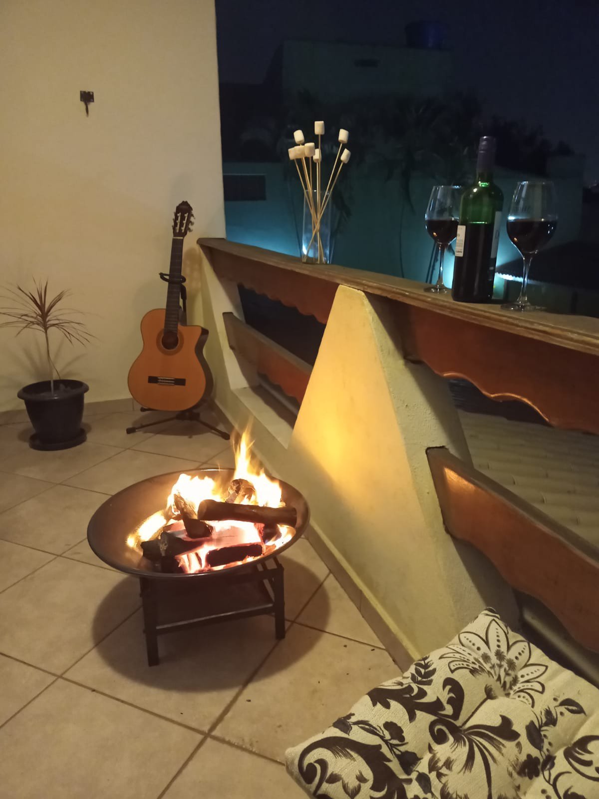 Lareira P/ Jardim Externa 52cm Portátil Aquecedor Fogueira Fireplace - 3