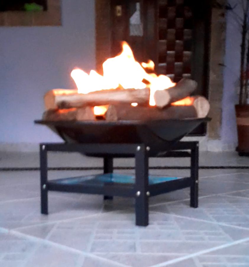 Lareira P/ Jardim Externa 52cm Portátil Aquecedor Fogueira Fireplace - 6