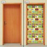 Adesivo Decorativo de Porta - Fitas Cassete - 1458cnpt - 1