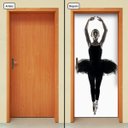 Ver imagem 1 de Adesivo Decorativo de Porta - Ballet - Bailarina - 1975cnpt