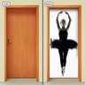 Adesivo Decorativo de Porta - Ballet - Bailarina - 1975cnpt - 1