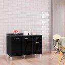 Ver imagem 3 de Balcão de Cozinha com Tampo 120 cm Preto – Poquema