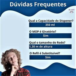 Mop Esfregao de Limpeza Flat Reservatório 350ml Base Articulada Spray Dispenser Jato, Pulverizador C - 7