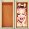 Adesivo Decorativo de Porta - Salão de Beleza - 843cnpt - 1