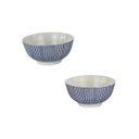 Ver imagem 1 de Conjunto de Bowls de Porcelana - Azul e Branco (2 Peças) Lyor