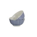 Ver imagem 2 de Conjunto de Bowls de Porcelana - Azul e Branco (2 Peças) Lyor
