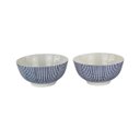 Ver imagem 3 de Conjunto de Bowls de Porcelana - Azul e Branco (2 Peças) Lyor