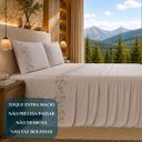 Ver imagem 4 de Jogo Cama Queen Romantic 300 Fios Bordado Inglês Super Macio:Caqui