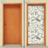 Adesivo Decorativo de Porta - Vinho - 1421cnpt - 1