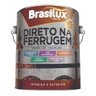 BRASILUX ESMALTE SECAGEM RAPIDA - DIRETO NA FERRUGEM BRANCO BRILHANTE 3,6 LITROS TINTA ESMALTE PARA  - 1