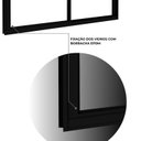 Ver imagem 4 de Janela de Alumínio de Correr Lateral 2 Folhas Móveis 100x120cm Lucasa Ideale Preto