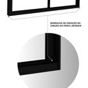 Ver imagem 5 de Janela de Alumínio de Correr Lateral 2 Folhas Móveis 100x120cm Lucasa Ideale Preto