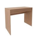 Ver mais imagens de Mesa Escrivaninha para Escritório com 1 Gaveta Ripada 90 Cm Cor:amêndoa