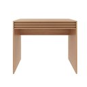 Ver imagem 7 de Mesa Escrivaninha para Escritório com 1 Gaveta Ripada 90 Cm Cor:amêndoa