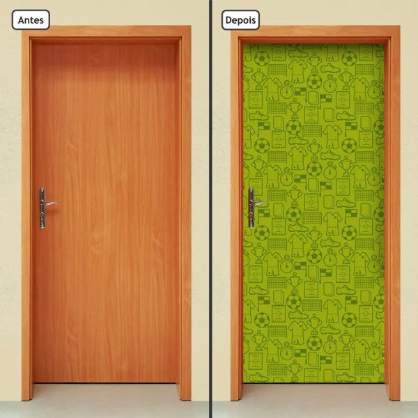 Adesivo Decorativo de Porta - Futebol - 720cnpt - 1