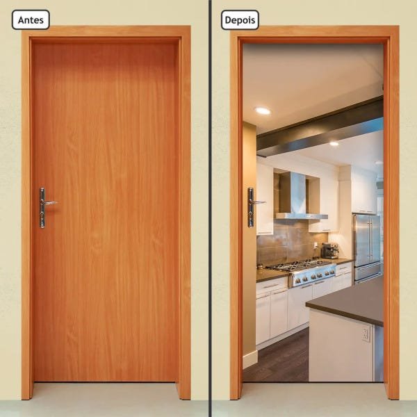 Adesivo Decorativo de Porta - Cozinha - 632cnpt - 1