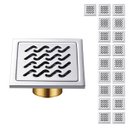 Ver imagem 1 de Ralo Aço Inox 10x10 Banheiro Kit 19 Uni Anti Odor Anti Inseto Lavabo Lavanderia Resistente Quintal H