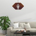 Ver imagem 2 de Luminária Teto tipo Pendente VINCI MDF - Completa - Cor: Marrom