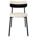 Ver imagem 6 de Cadeira de Jantar Estofada Kit 4 Nyka M25 Linho Palha/preto - Mpozenato