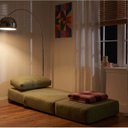 Ver imagem 3 de Poltrona Cama sem Braço Reclinável Fold CabeCasa MadeiraOriginals Verde Bouclé Verde