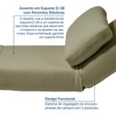 Ver imagem 7 de Poltrona Cama sem Braço Reclinável Fold CabeCasa MadeiraOriginals Verde Bouclé Verde
