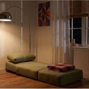 Ver imagem 3 de Poltrona Cama sem Braço Reclinável Fold CabeCasa MadeiraOriginals Verde Bouclé Verde