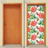 Adesivo Decorativo de Porta - Flores - 327cnpt - 1