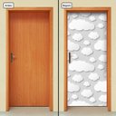 Ver imagem 1 de Adesivo Decorativo de Porta - Nuvens - 232cnpt