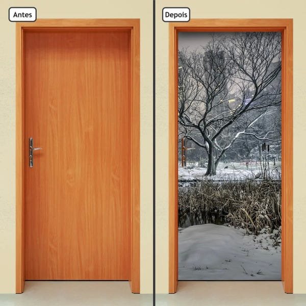 Adesivo Decorativo de Porta - Natureza - Paisagem - 1313cnpt - 1