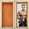 Adesivo Decorativo de Porta - Fitness - 1161cnpt - 1
