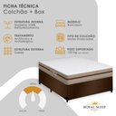 Ver mais imagens de Cama Box Casal Suede + Colchão Molas Ensacadas Royal Sleep Bioclassic 138x188x59 Cor:Marrom