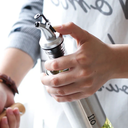 Ver imagem 5 de Kit 10 Galheteiro Azeite Vinagre 300ml Vidro Aço Inox com Dosador