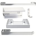 Ver imagem 1 de Kit de Acessórios para Banheiro Inox e Cromado 5 Peças F.max